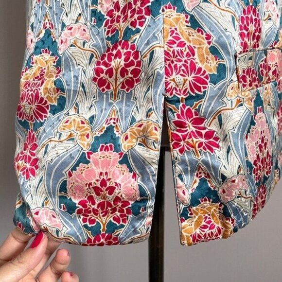 Vintage Chinese Pink Floral Quilted Silk Vest - Small, ***Reversible*** - Picture 6 of 16